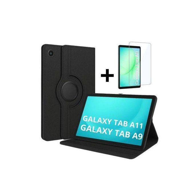 Samsung Étui à Rabat Galaxy Tab A11 / A9 8,7" Avec 1 Antichoc - Noir