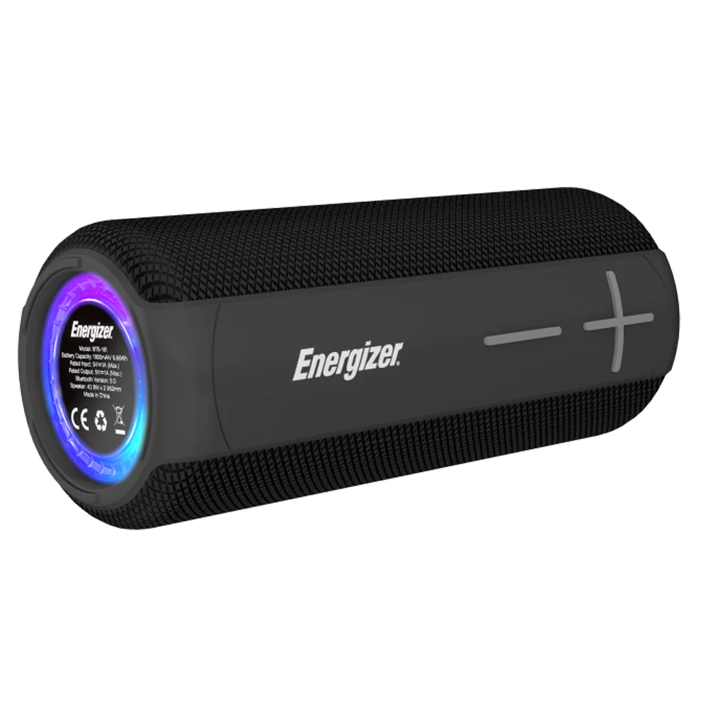 Enceinte Bluetooth Portable Energizer BTS-161 16W – Son Hi-Fi Puissant, LED et Étanchéité IPX6 – Noir