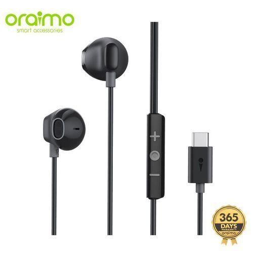 Oraimo Écouteurs Filaires Type C - Noir