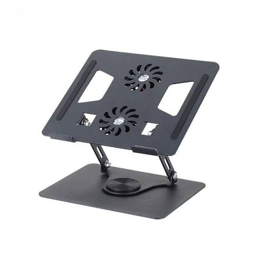 Support Pc Portable Avec Refroidisseur Rotative 360 Degrés - pratique - solide